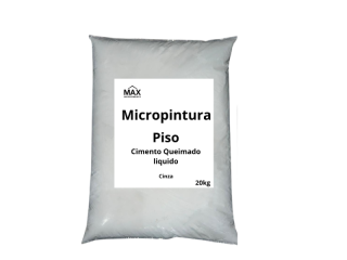 kit Micropintura Microcimento Queimado Líquido Piso Cinza 20kg 